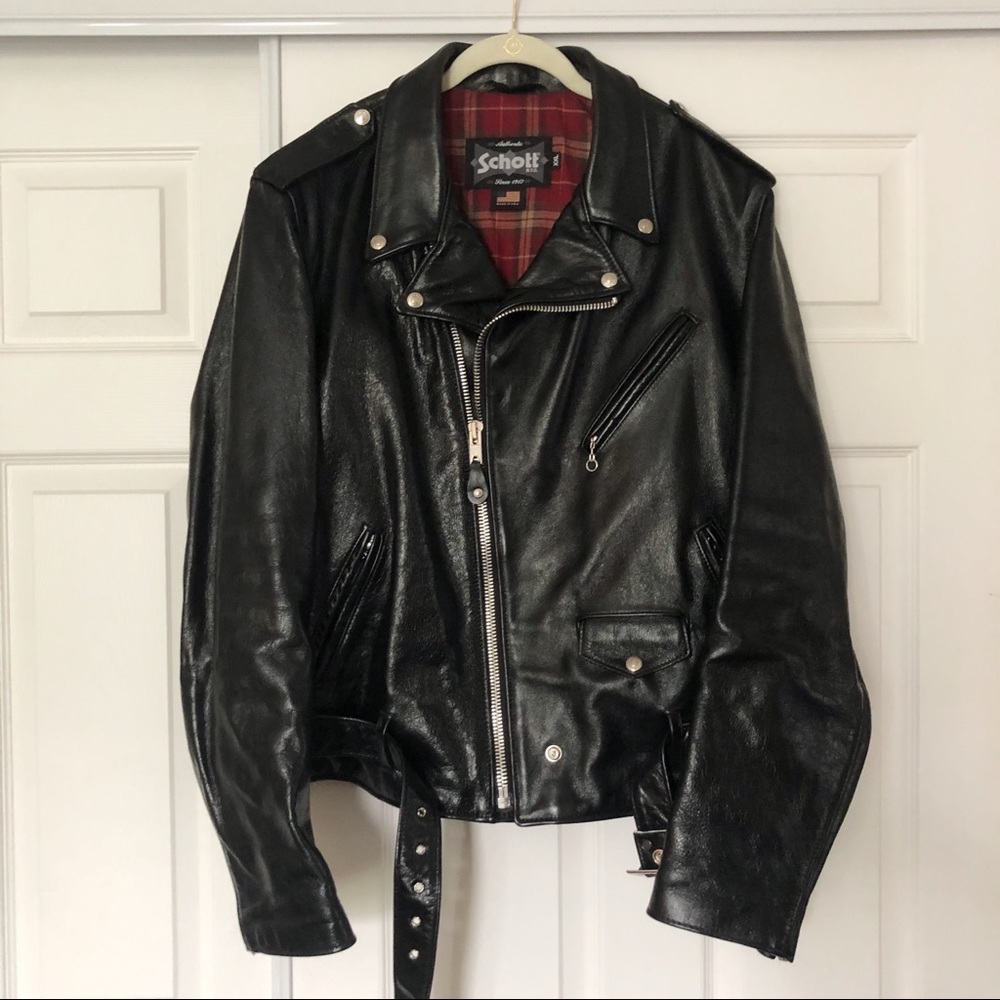 Schott 626 Wax Finish Leather Jacket